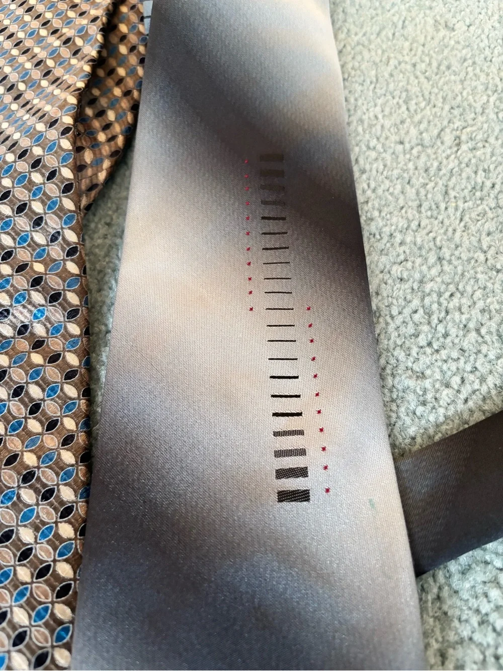 Men's Patterned Silk Tie - Classic Business Style